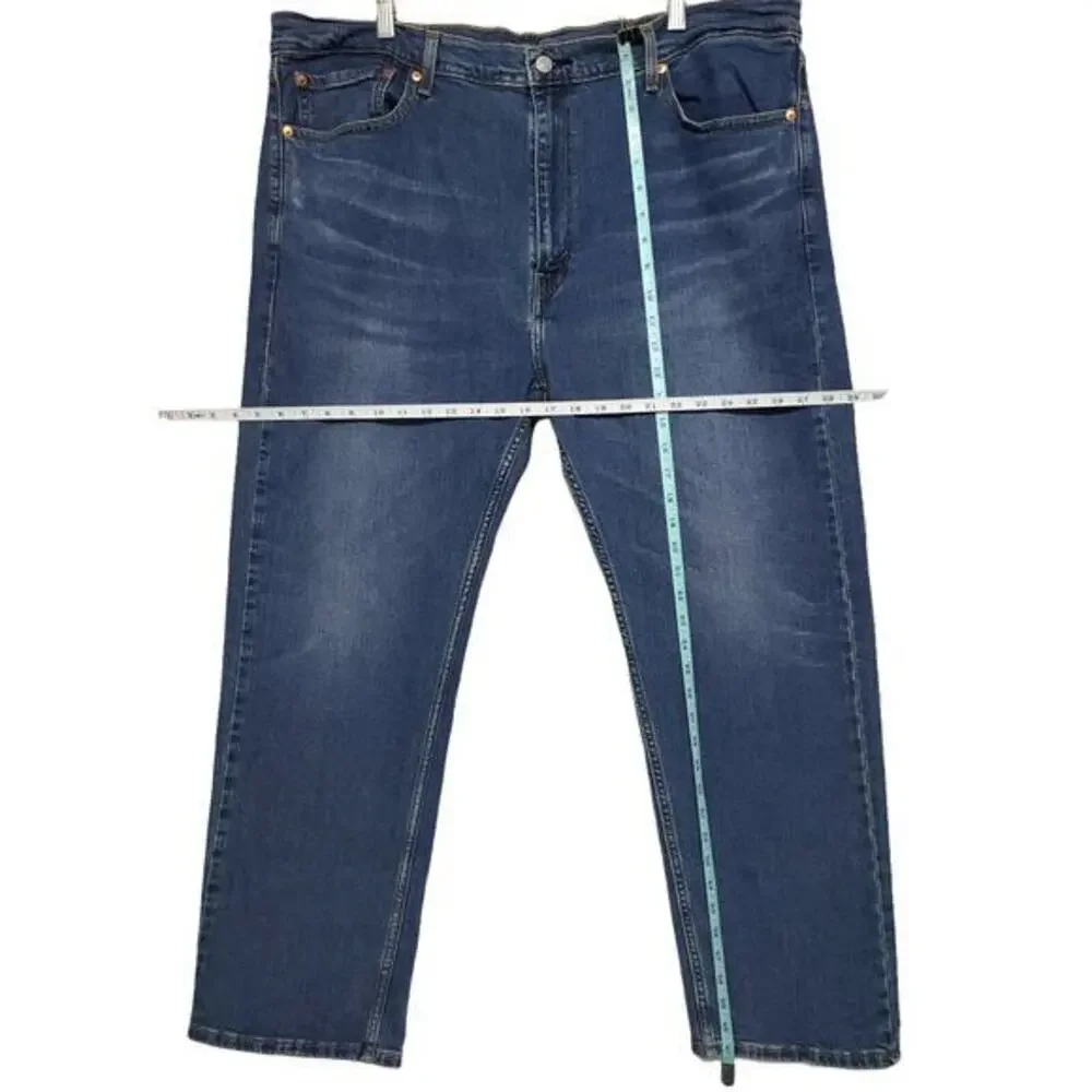 Levi's 505 Jeans‎ Mens 42x29 Relaxed Straight Leg Medium Wash Denim